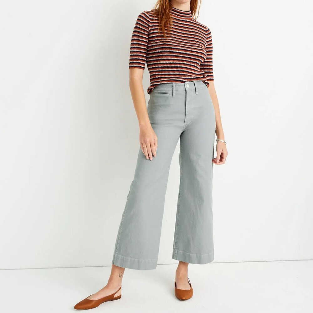 MADEWELL - Emmett Wide-Leg Crop Pants (NWT) Sz 26
